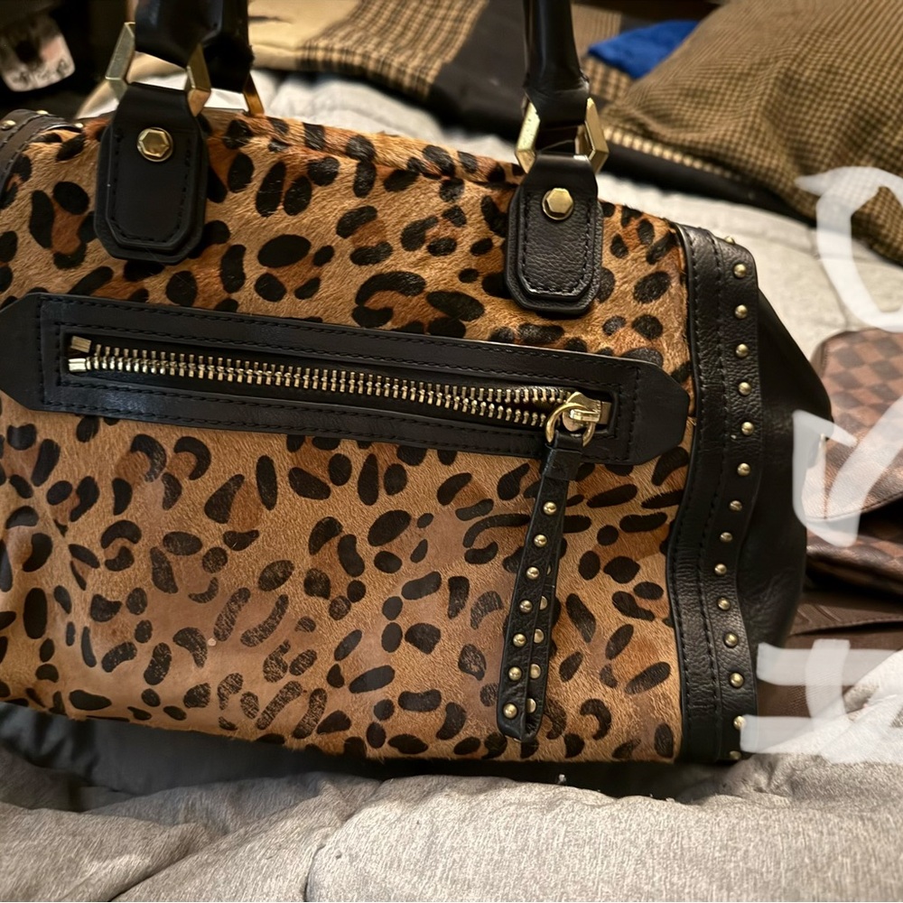 OrYANY Leopard Print Women's Bag with Black Accents